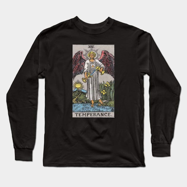 Tarot Deck - Major Arcana - XIV - Temperance Long Sleeve T-Shirt by sezinun